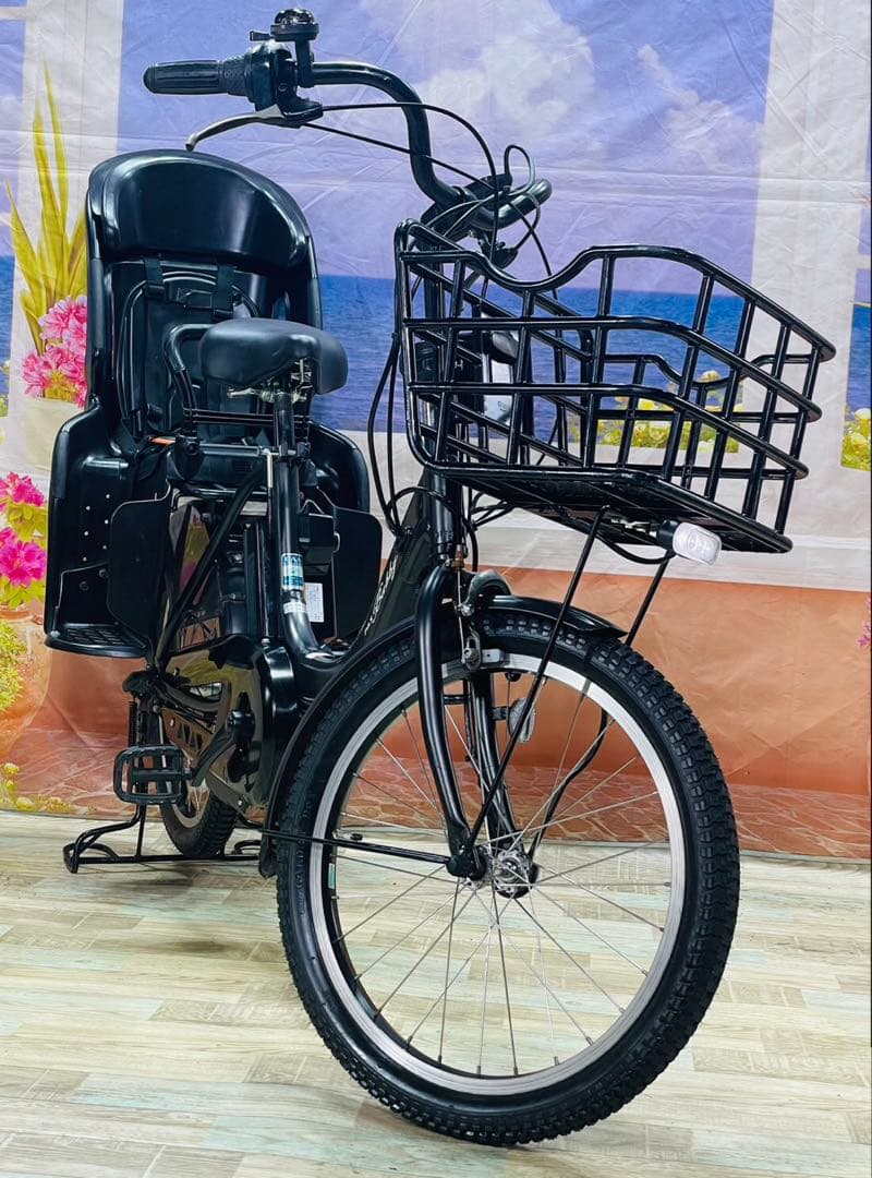 ちゃす　パスバビー12AH⭐️ヤマハ子供乗せ電動アシスト自転車Y3608