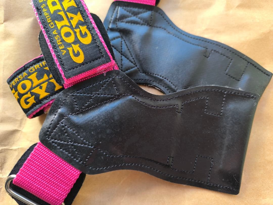 GOLD'S GYM Versa　女性用パワーグリップ XS 黒ピンク