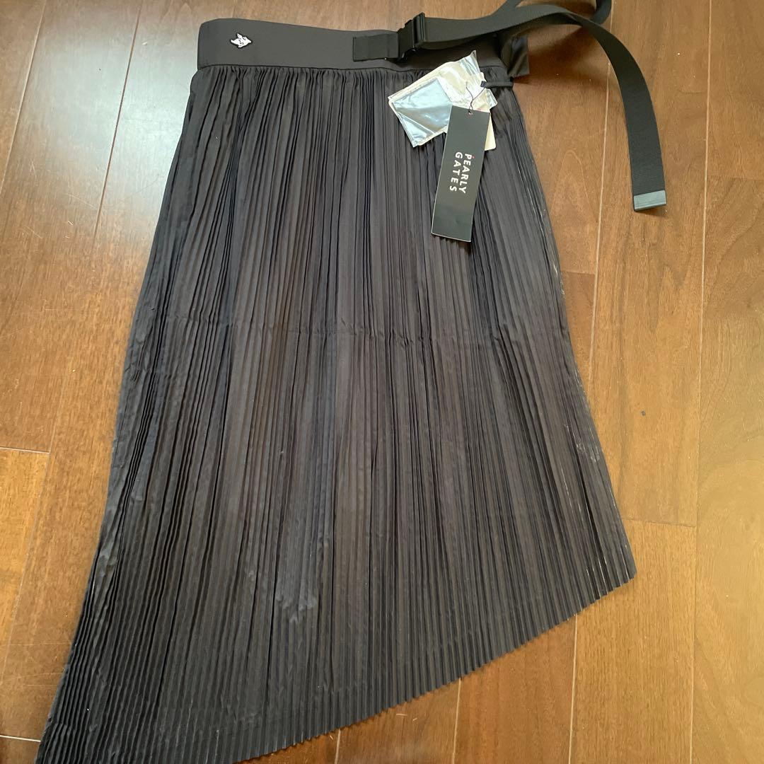 PG 黒白ポロシャツスカートセットゴルフ新品