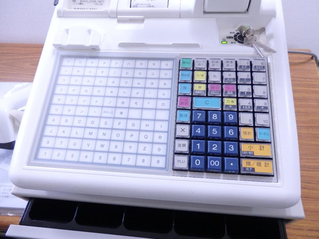7030 23年製 設定無料 東芝テック FS-3055 レジスター スキャナ付