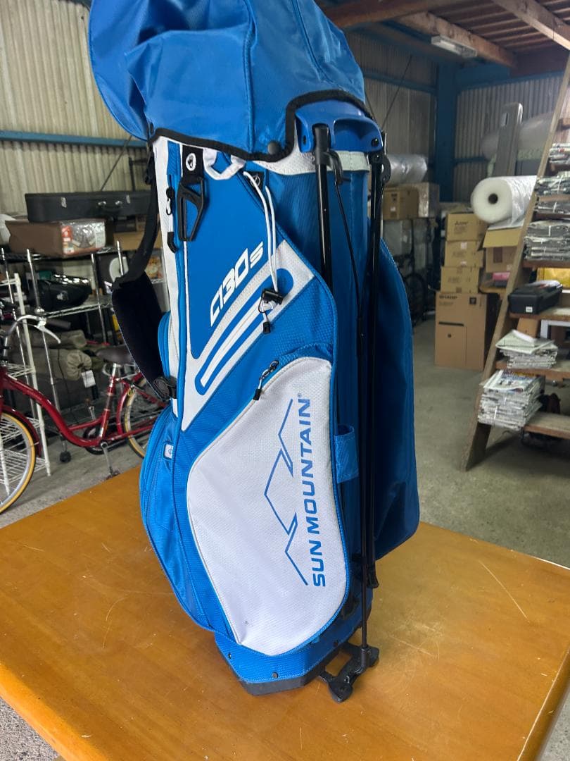 Sun Mountain C130S ゴルフバッグ スタンド付き ブルー