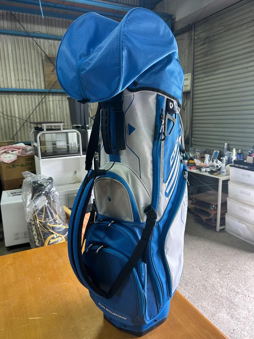 Sun Mountain C130S ゴルフバッグ スタンド付き ブルー