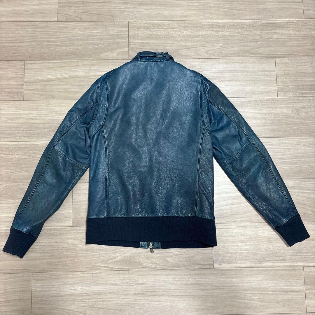 ⭐️オークションに移行⭐️ 【AVIREX】ブルー レザージャケット M