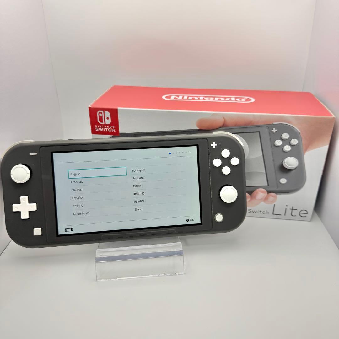 【概ね美品】NintendoSwitch Lite グレー 箱付き　29-3