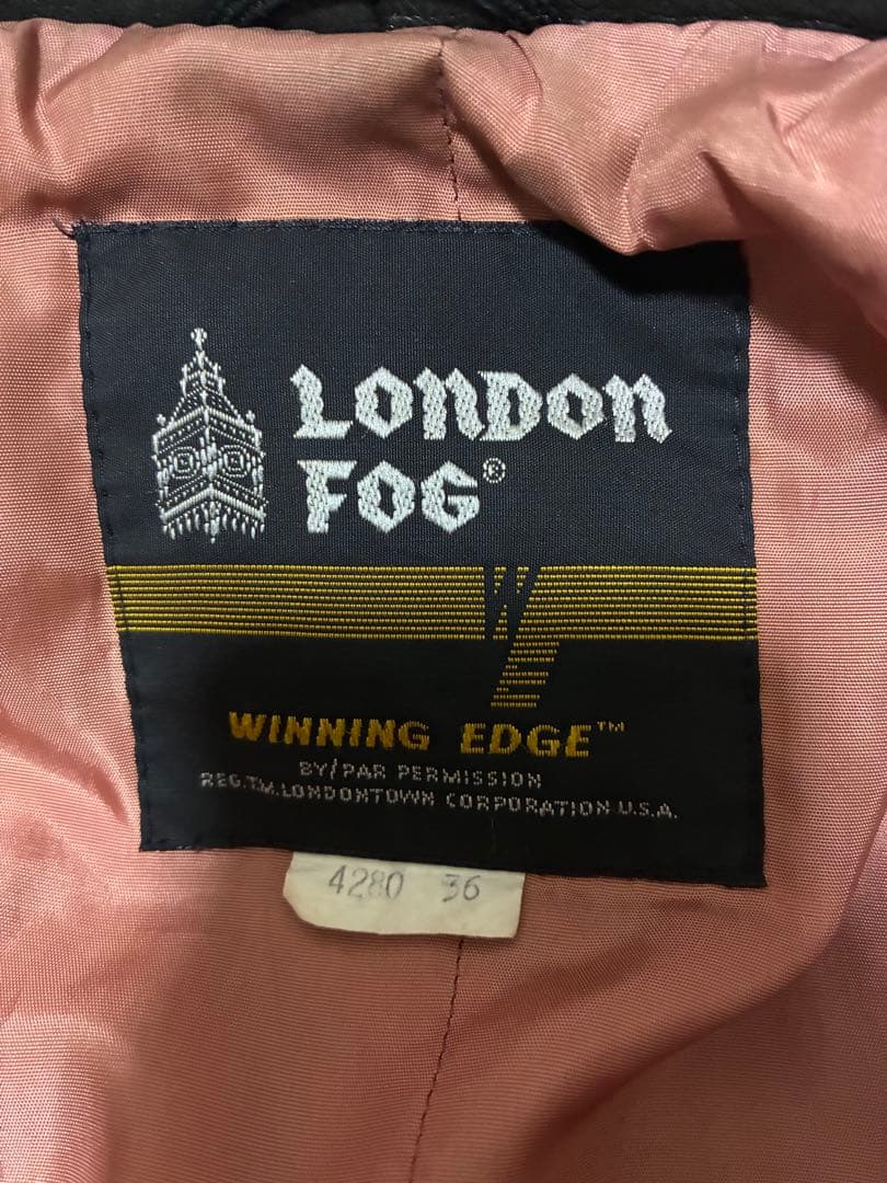 9*e様 70s★LonDonFOGカナダ革ジャンメンズ36サイズ