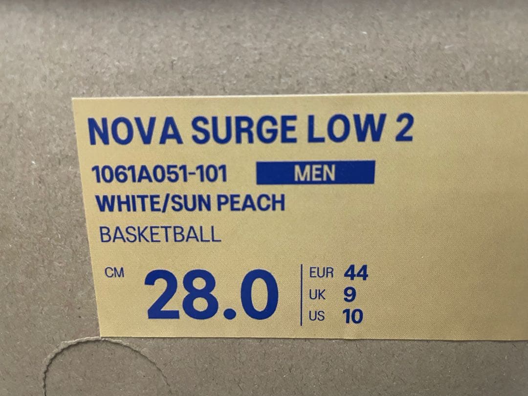 シューズ(男性用) NOVA SURGE LOW 2 28cm