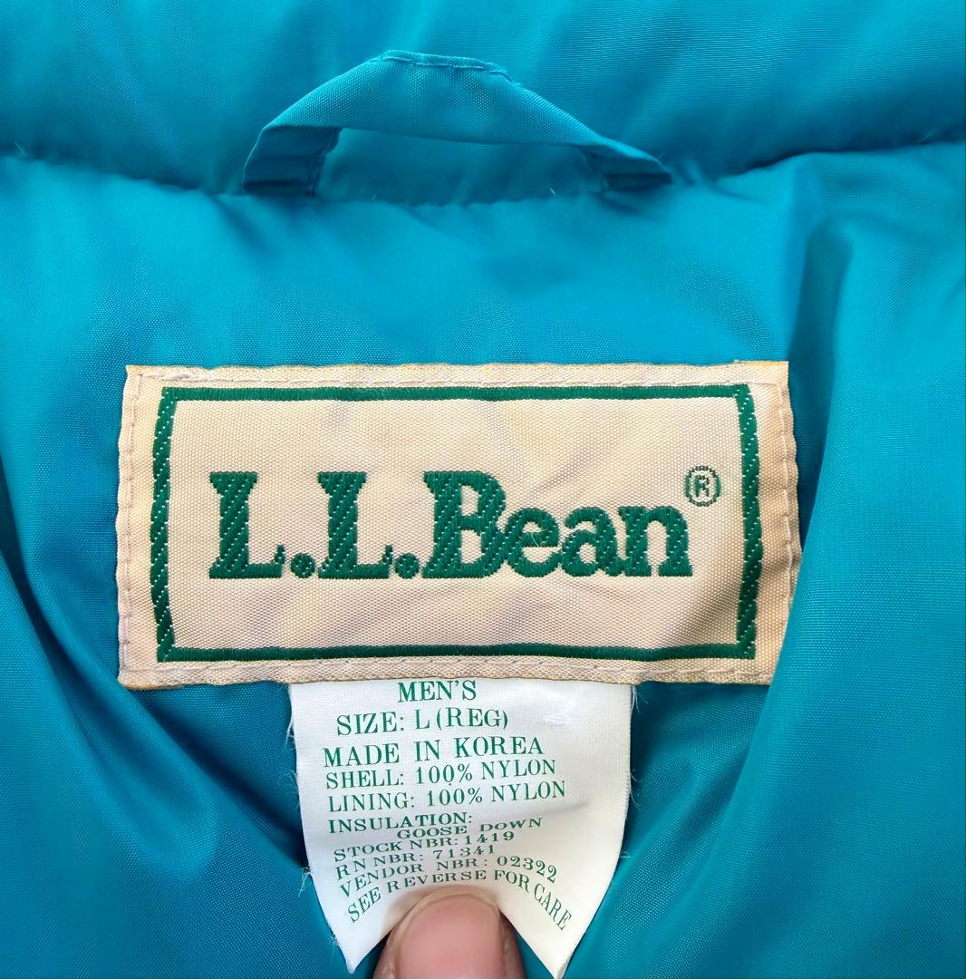 超超スペシャル 90s エルエルビーン ダウンベスト L エメラルド