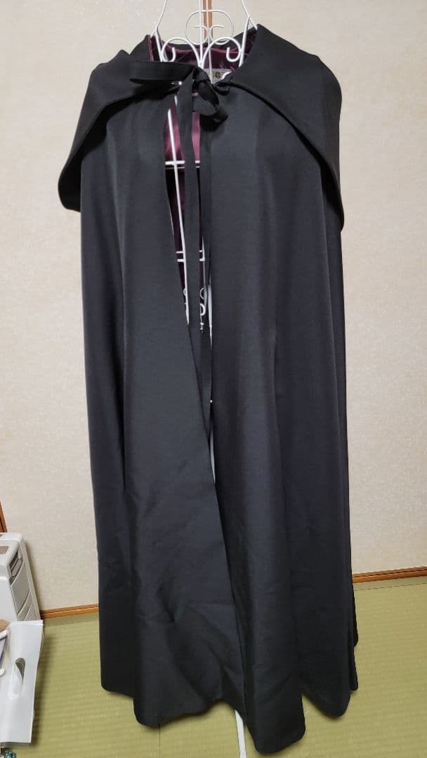 Atelier BOZ フードロングマント　ボルドー色　アトリエボズ