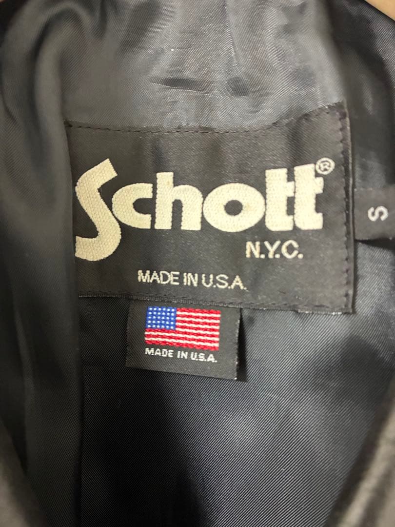 Schott レザーカーコート　USA製