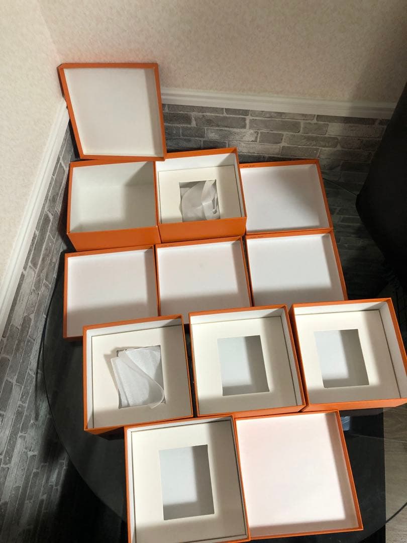 最終価格　エルメス　マグカップ箱　オレンジボックス