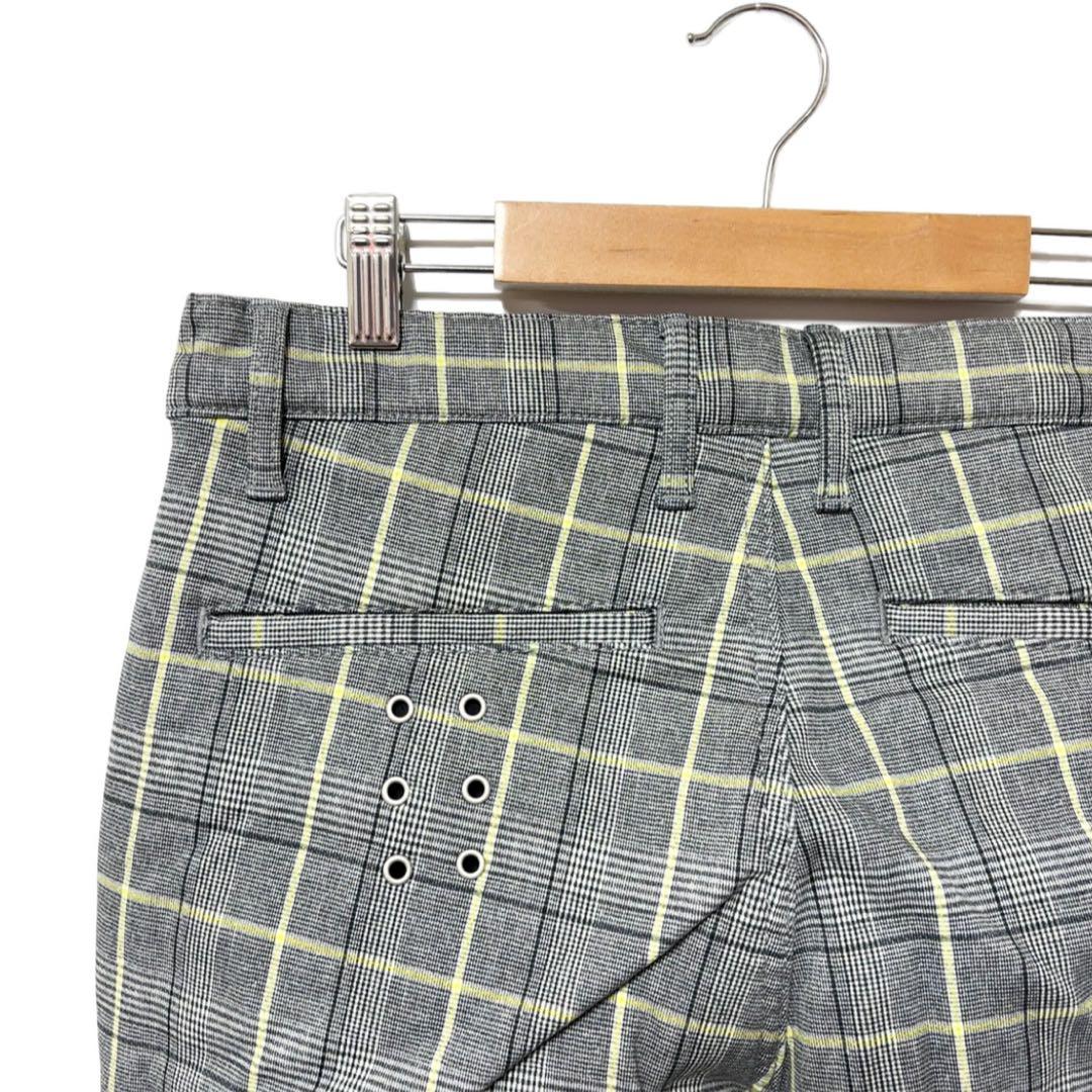 新品 ラッセルノ ゴルフ ストレッチ ウォーム チェック パンツ グレー M