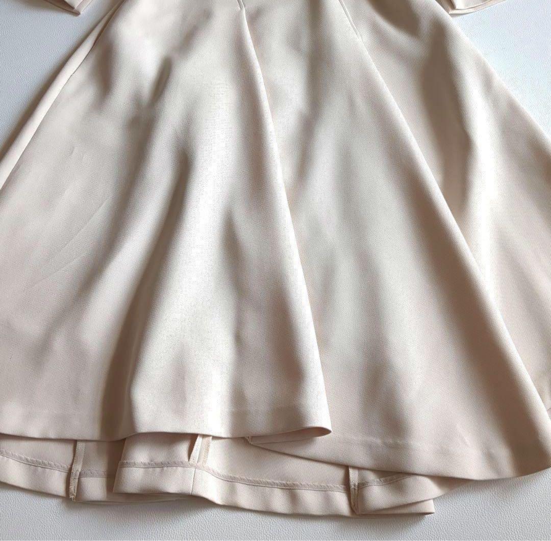 【新品】セルフォード ツイルカシュクールワンピース ロング フレア 36
