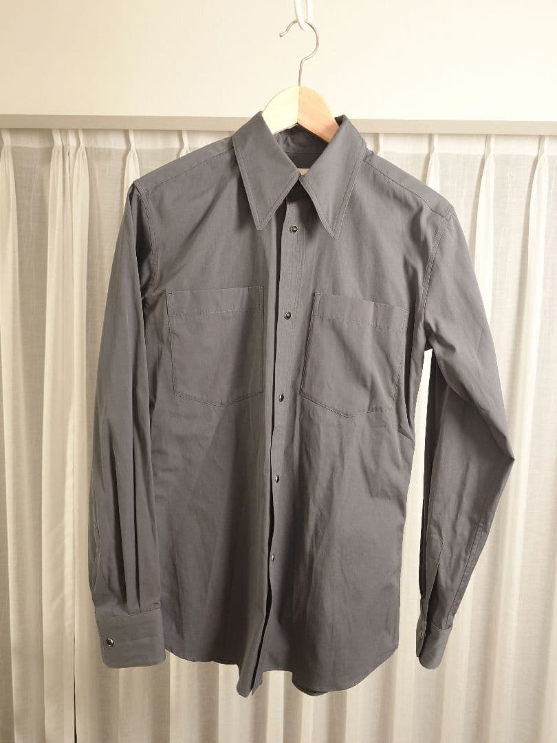【新品】LEMAIRE Gray Pointed Collar Shirt 34