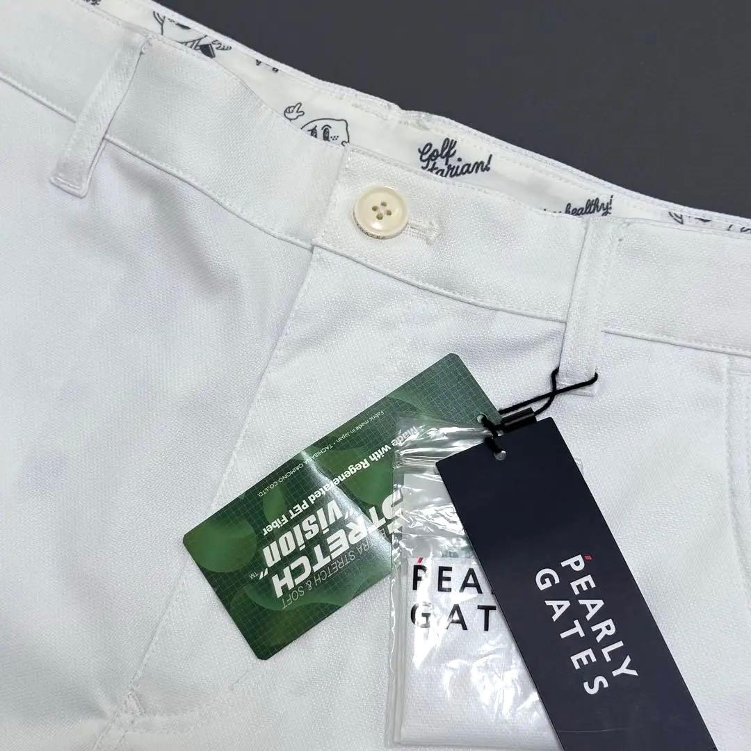 新品未使用✨2025年モデル PEARLY GATES ショートパンツ 白 L