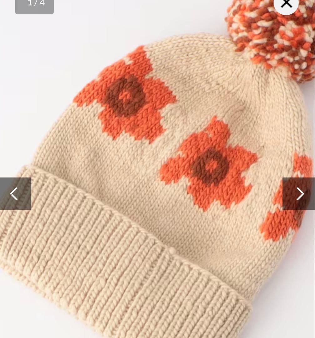 チャムラ　ニット帽　Double Cuff Cap JPNYC Poppy