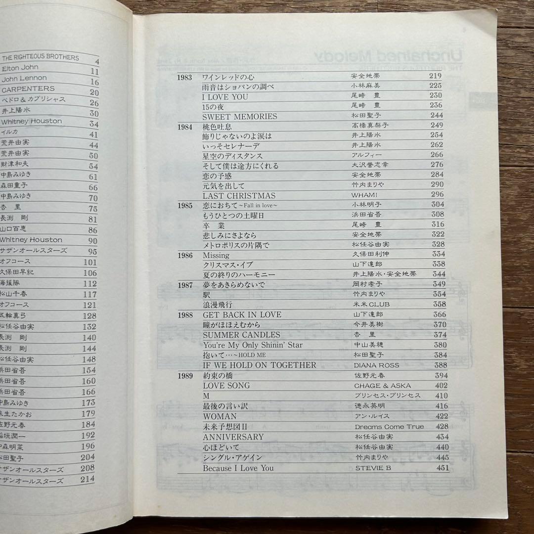 楽譜 ピアノ弾き語り ニューミュージック全集 1954~1989 保存版