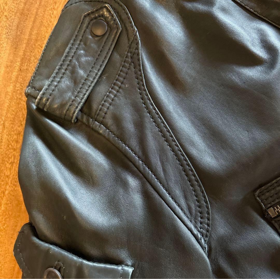 diesel OOs archive レザージャケットギ ミック y2k