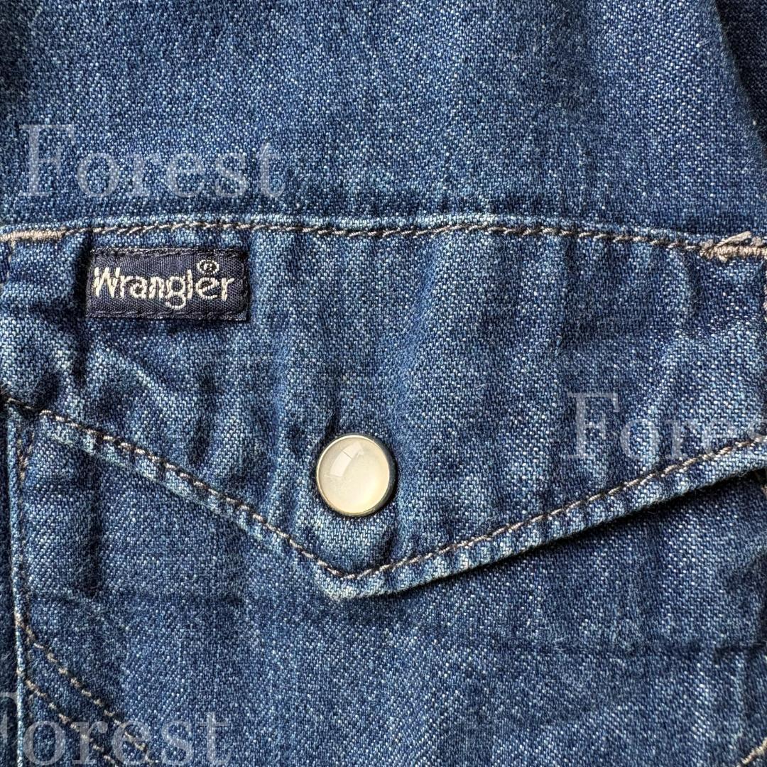 Wrangler ノーカラーデニムシャツワンピース　sizeFREE　SHIPS