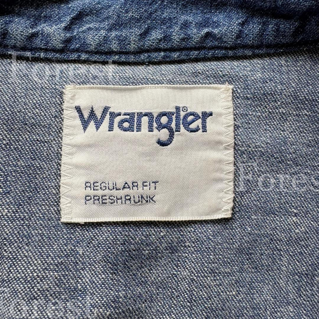 Wrangler ノーカラーデニムシャツワンピース　sizeFREE　SHIPS