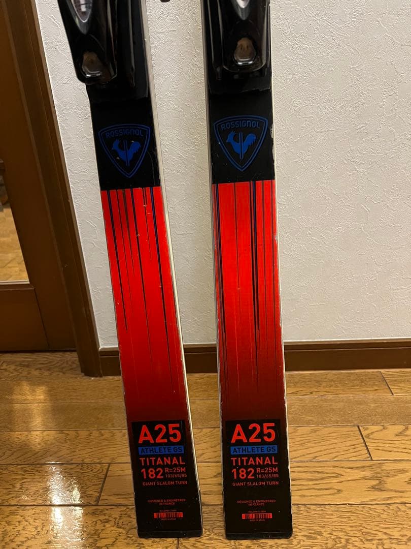 ROSSIGNOL A25 ATHLETE GS スキー 182cm レッド