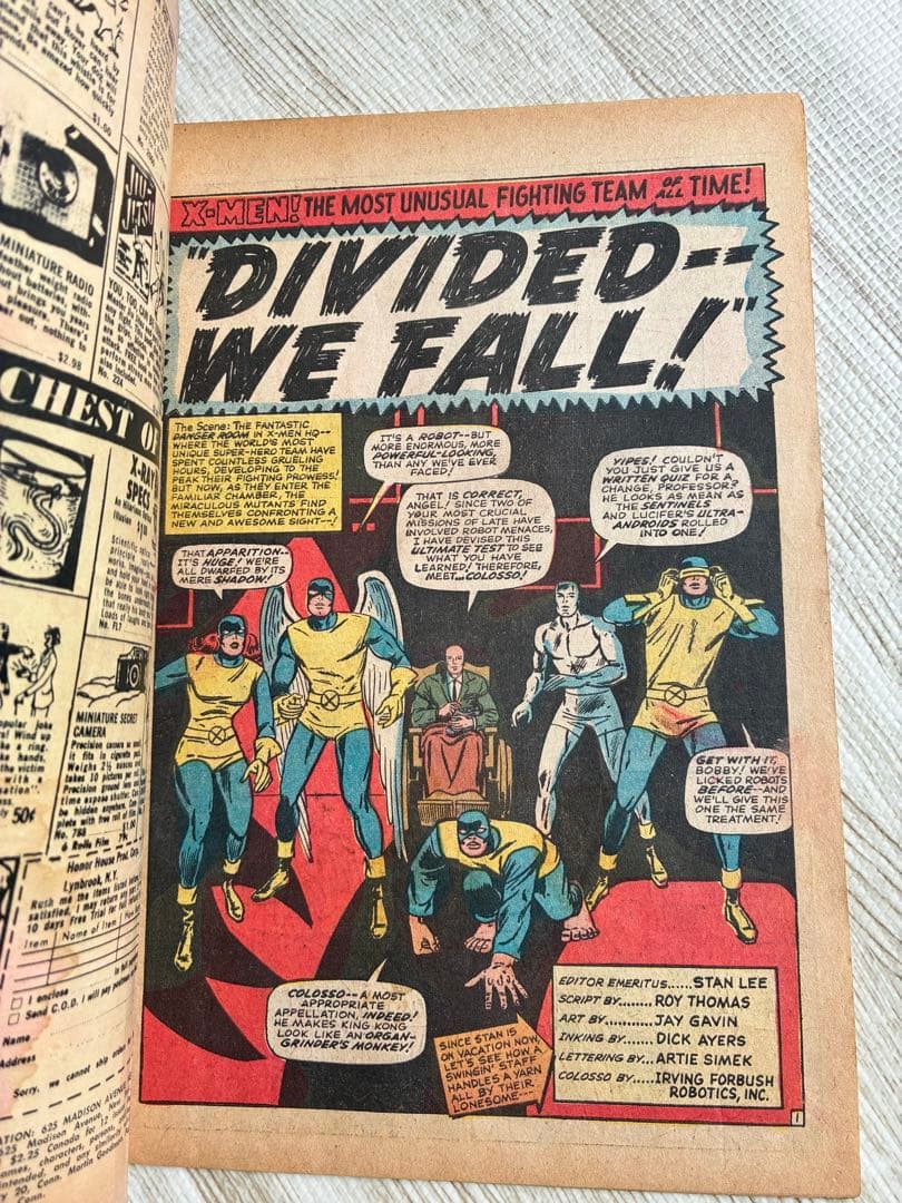 アメコミ Xmen #22 マーベル　1965年 スパイダーマン Disney
