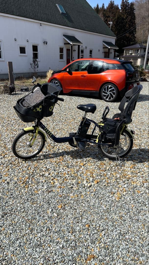ゆきです。パナソニック ギュットミニDX子乗せ電動アシスト自転車