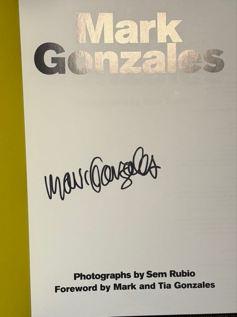レア★Mark gonzales サイン本 写真集　マークゴンザレス