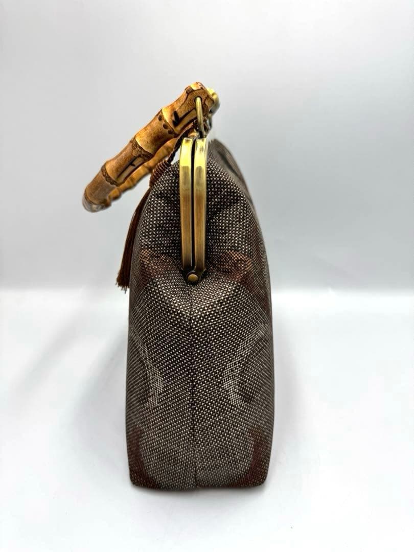 【ハンドメイド】 大島紬 着物リメイク　ハンド バッグ2点セット　#614