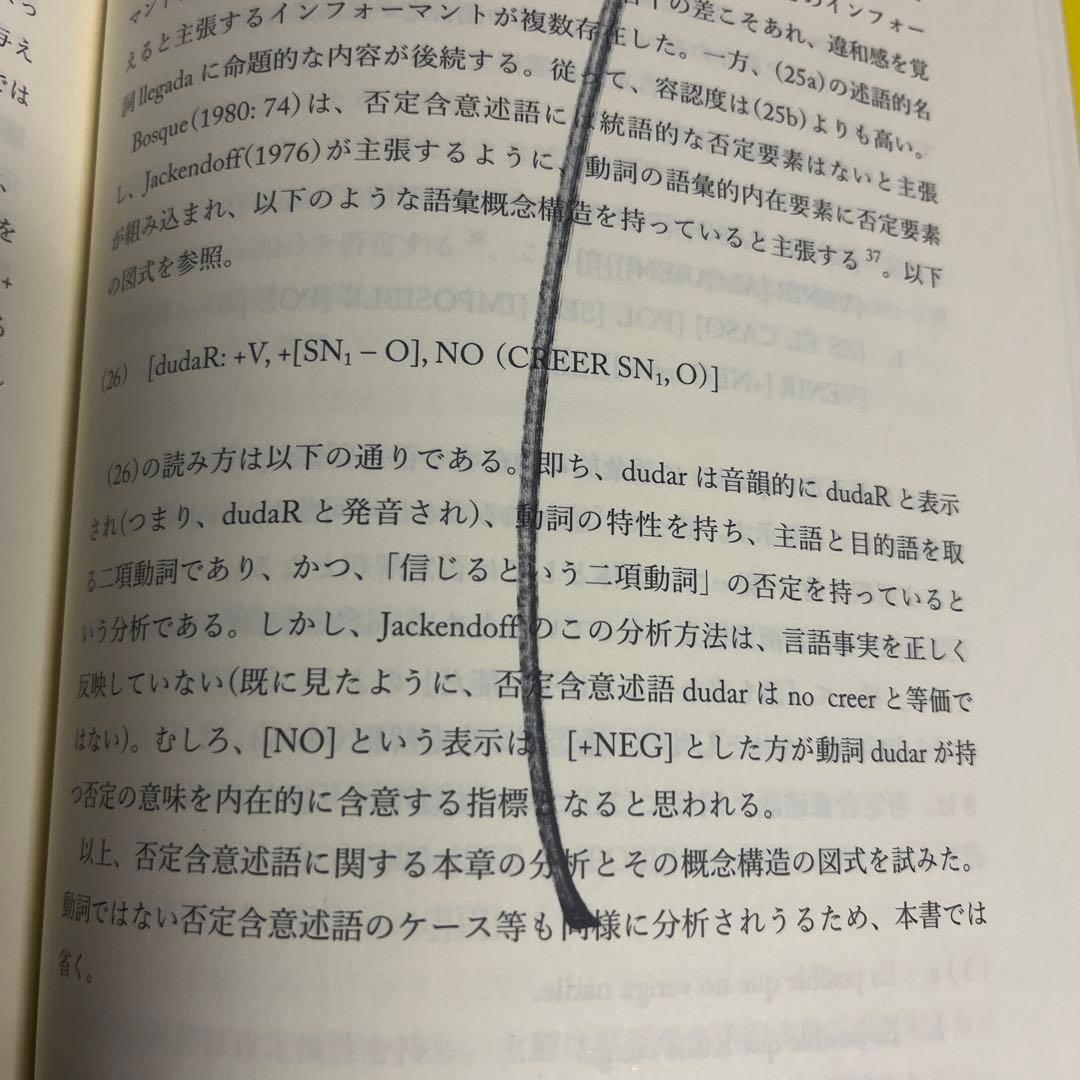 スペイン語の否定語の概念構造に関する研究