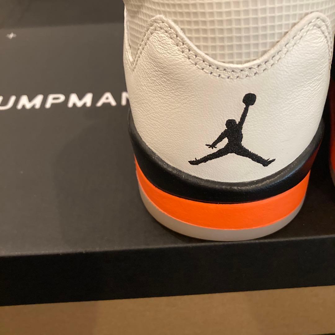 復刻Jordan エアジョーダン 5 ホワイト/オレンジ