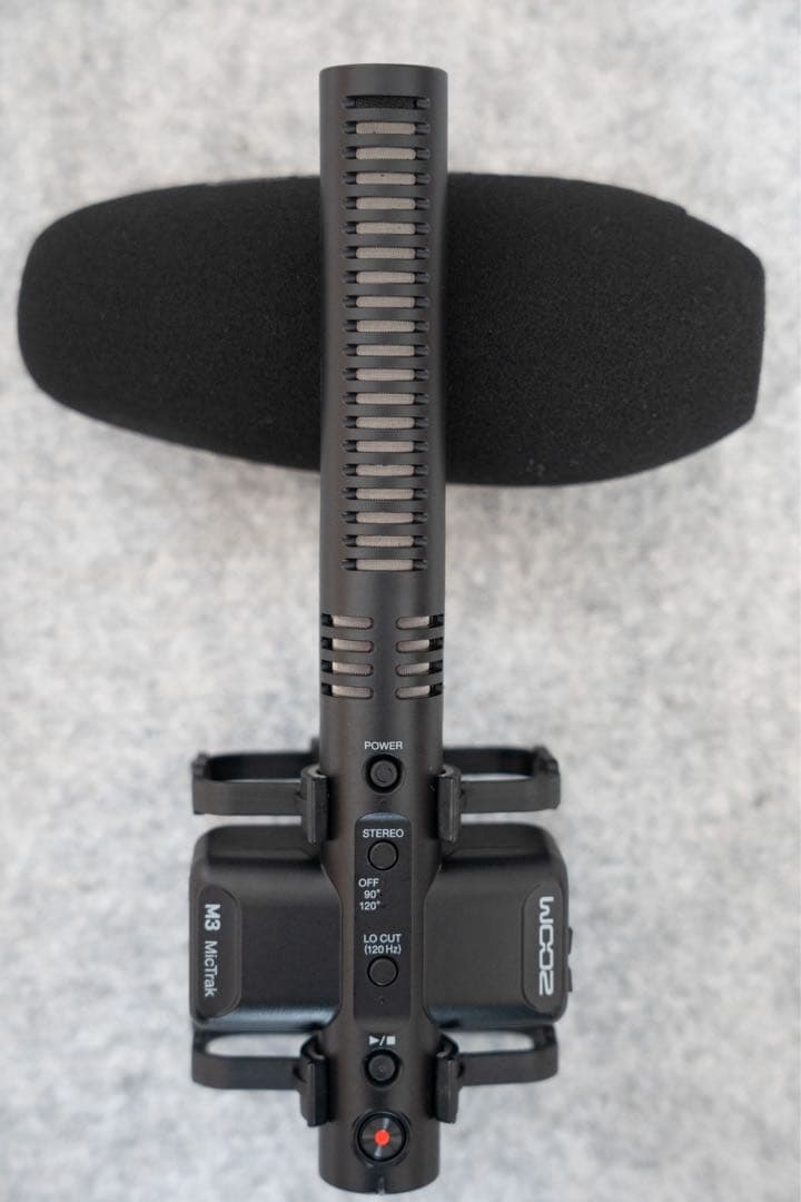 ★ほぼ新品★Zoom M3 マイク 強風防WSU-2 ケースセット