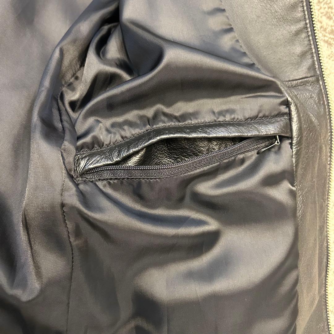 美品　90s EDDIE BAUER single leather jacket