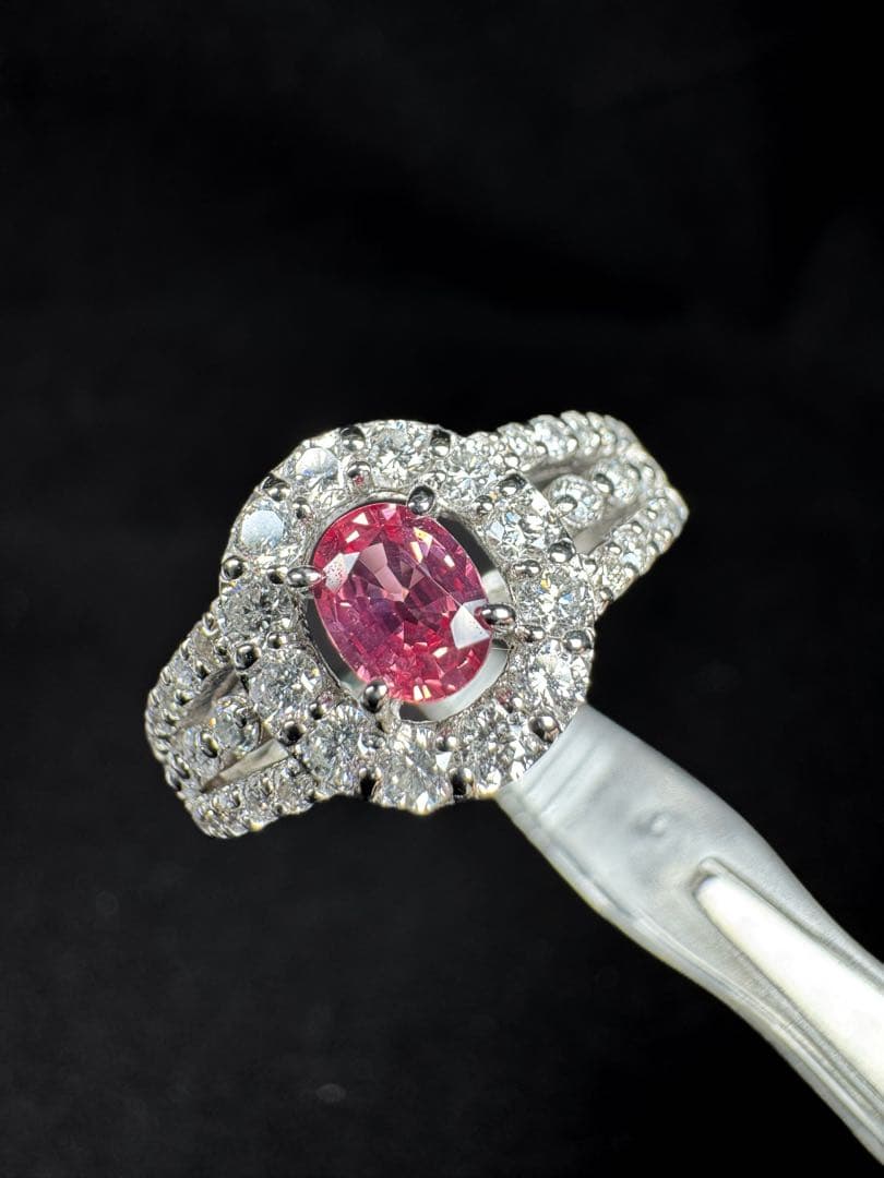 新作　ピンクサファイア 0.475ct Pt900 12〜13号