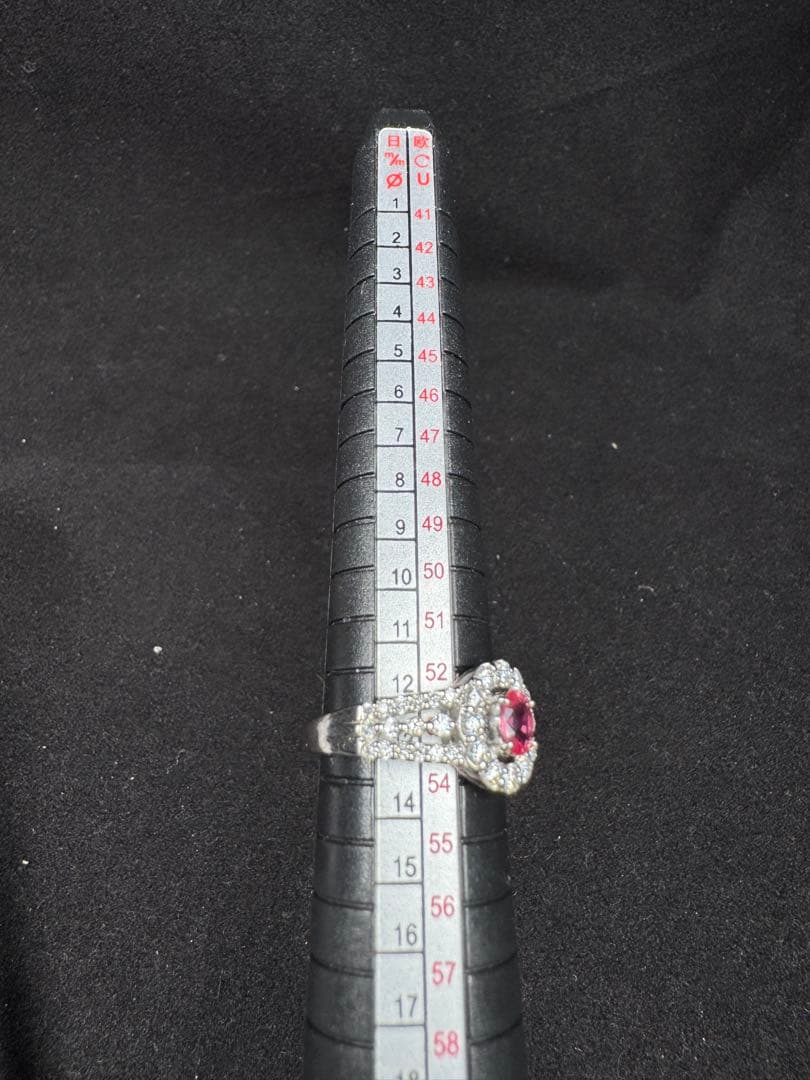 新作　ピンクサファイア 0.475ct Pt900 12〜13号