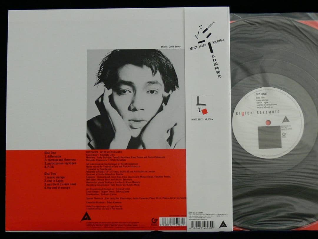 [未使用品 アナログレコード LP 復刻盤]　坂本龍一　B-2 UNIT
