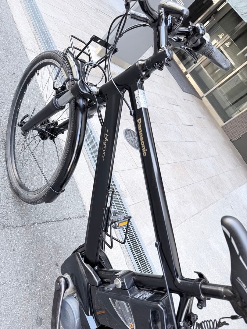 大阪府　Panasonic 電動アシスト自転車 スポーツタイプ ブラック