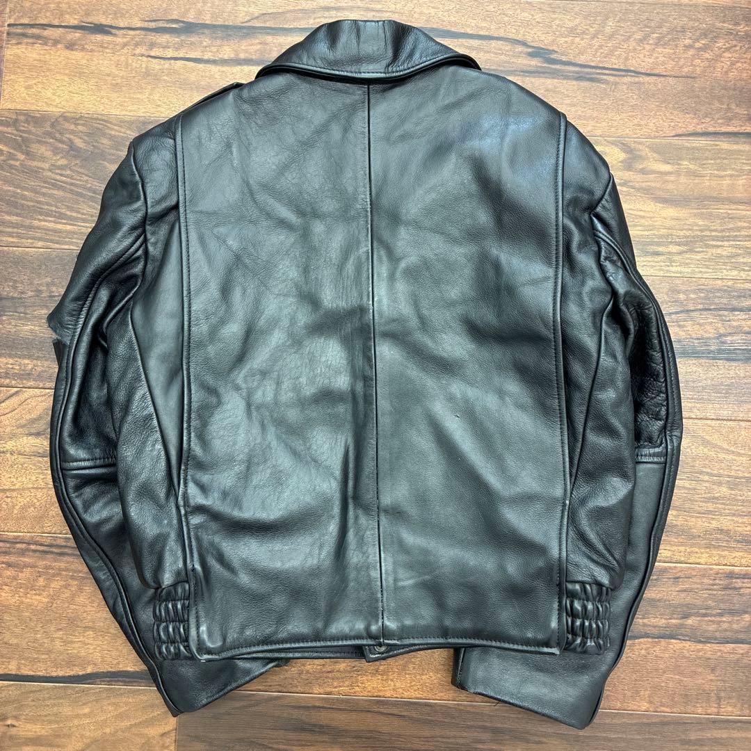 BRANDED GARMENTS シカゴポリスレザージャケット　黒⭐︎1
