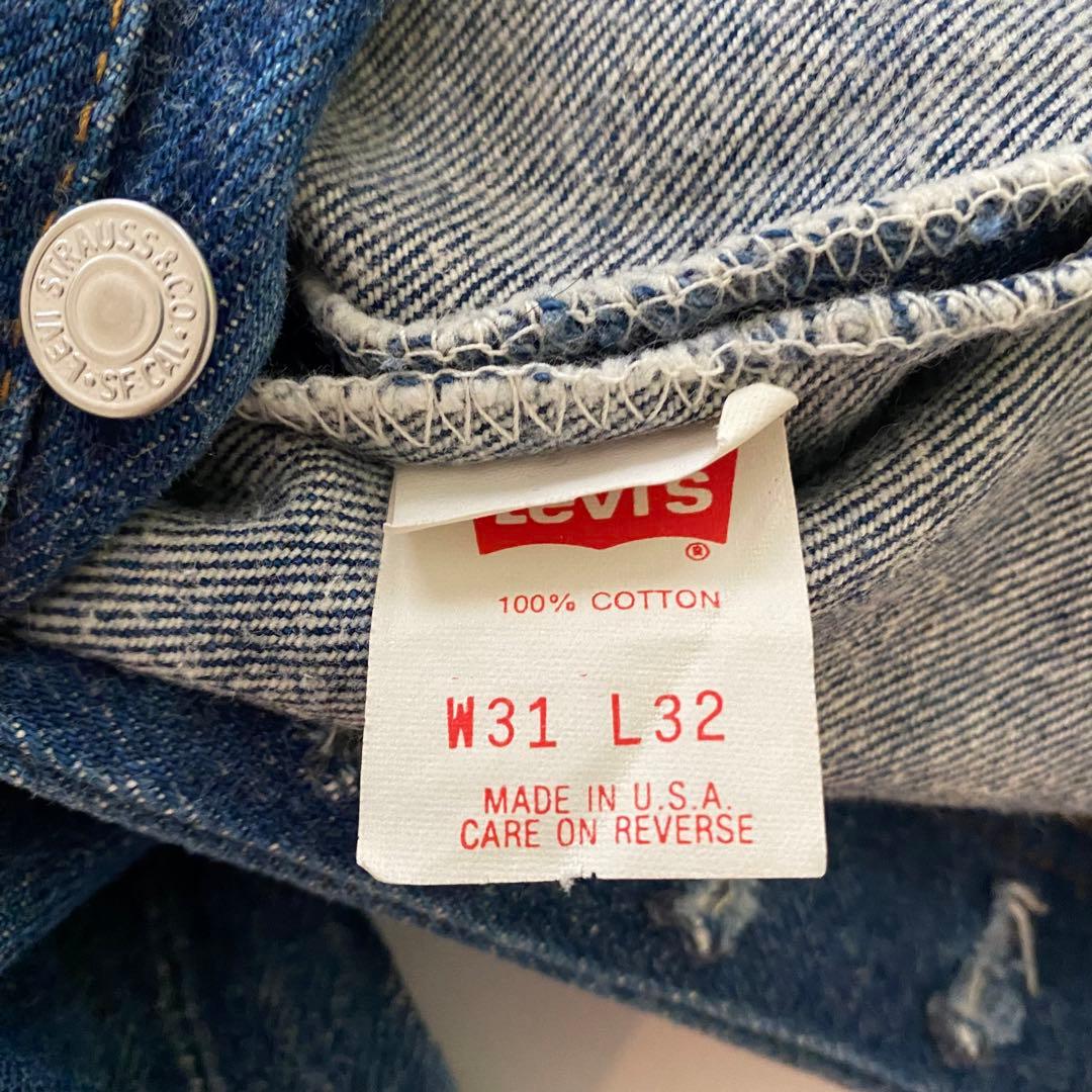 濃紺 80s USA製 levi's 501xx w31 デニム ハチマル