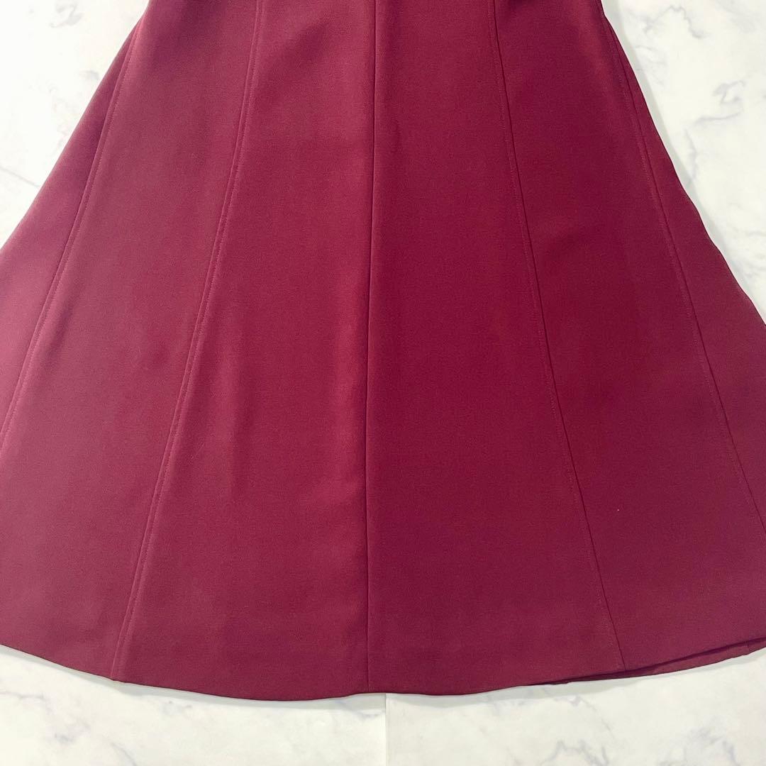 美品✨ 現行✨ Theory半袖 フレアワンピース トリアセテート Aライン M