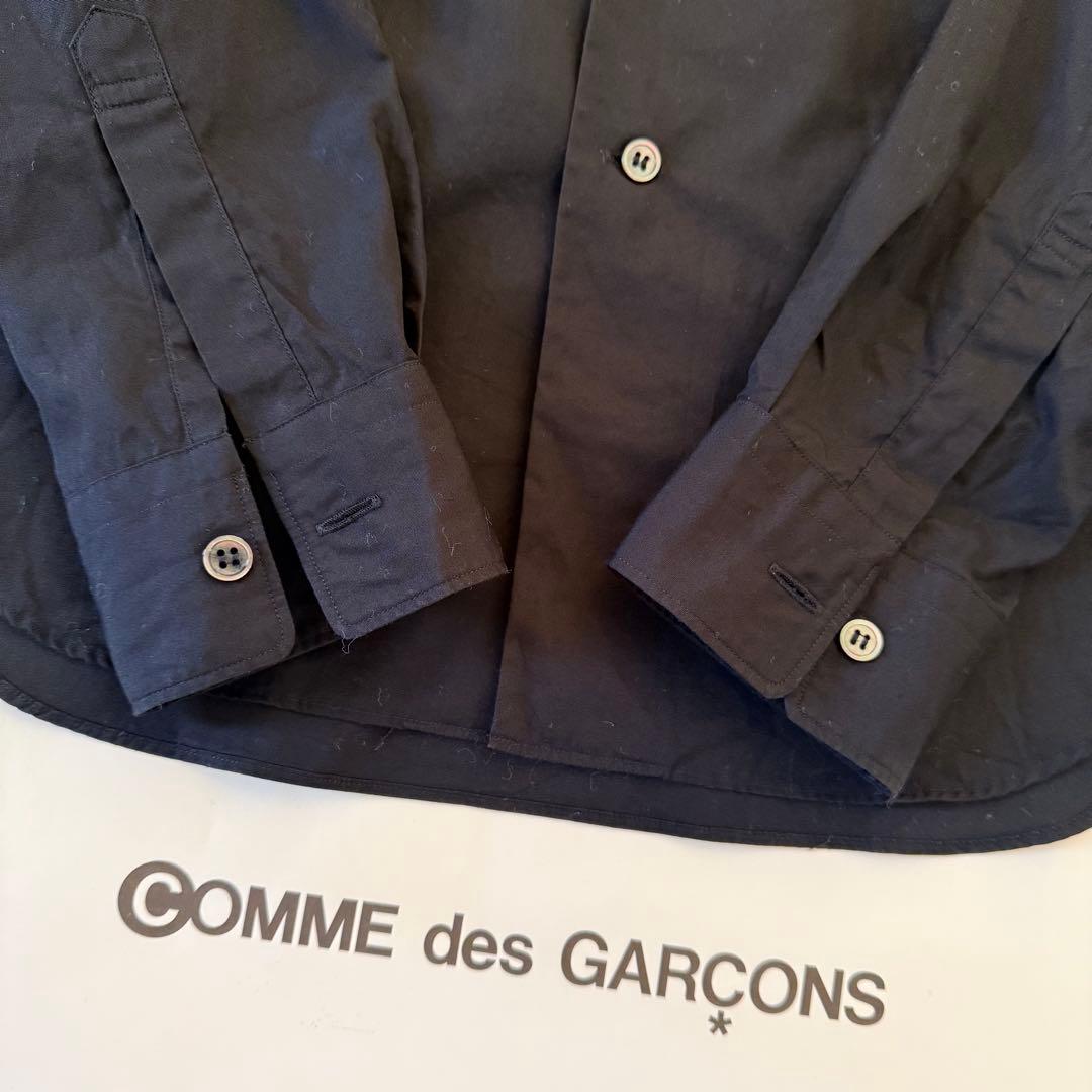 超美品　COMME des GARCONS コムコム 丸襟 シャツ　ブラック