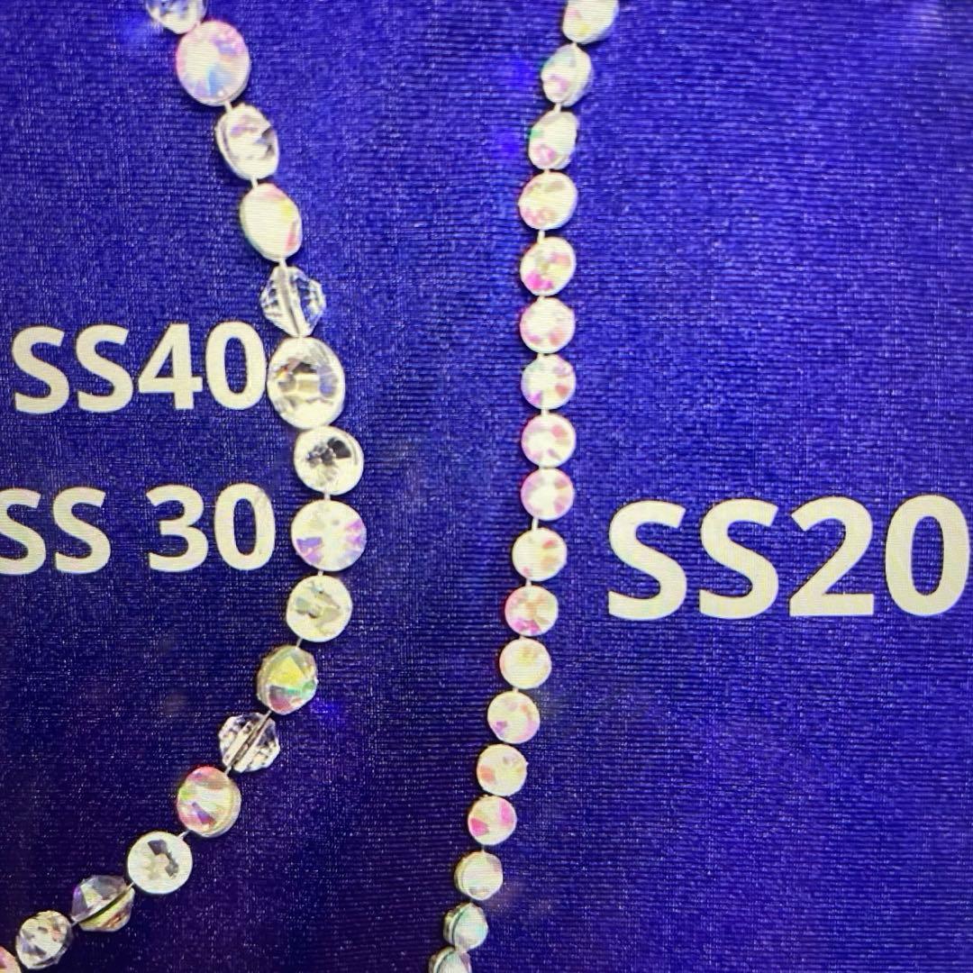 スワロフスキークリスタル使用の2連ネックレス　社交ダンス☆ベリーダンス