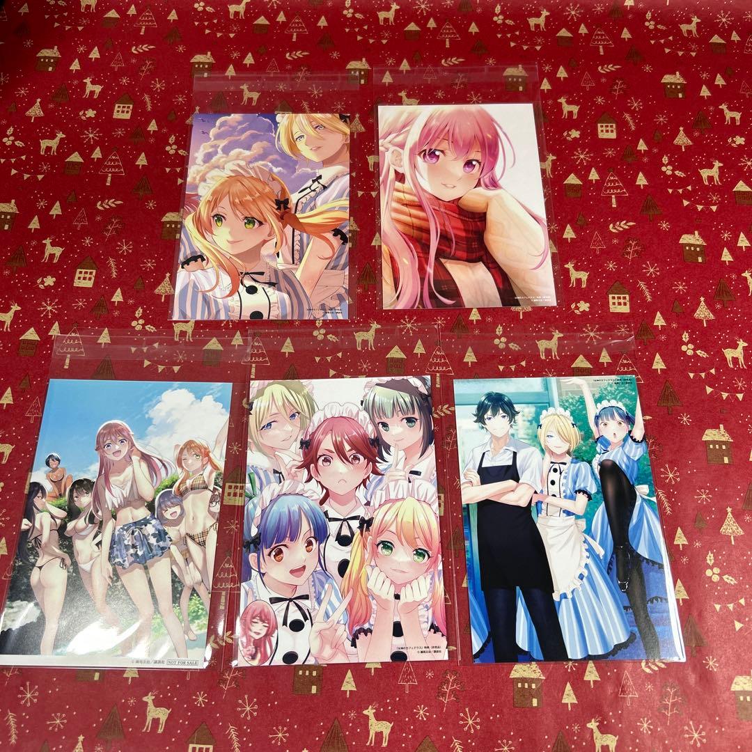 女神のカフェテラス‼️全巻初版　新品未開封　特典15枚付セット