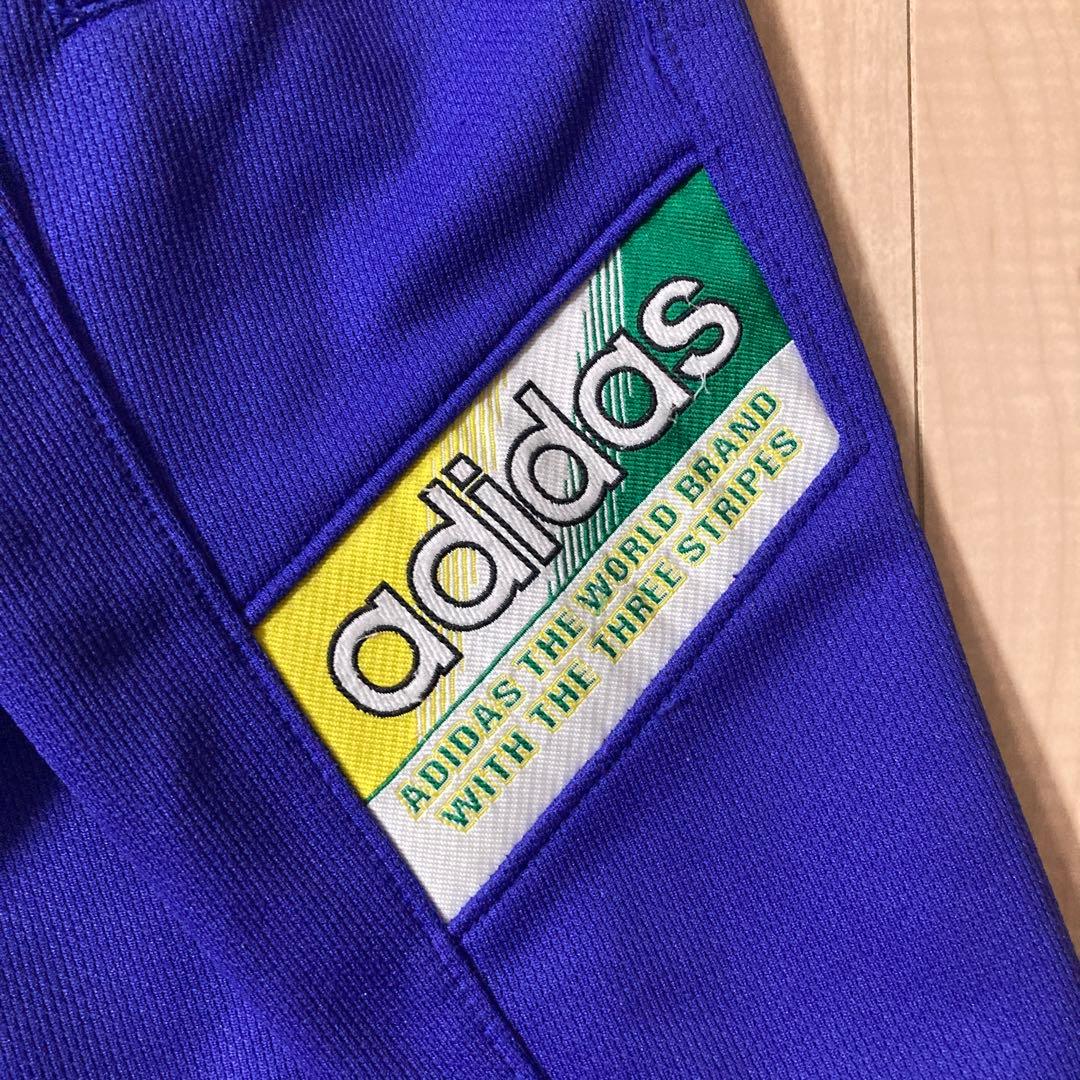 【90S old adidas】トレフォイル刺繍デサント製セットアップ売Mサイズ