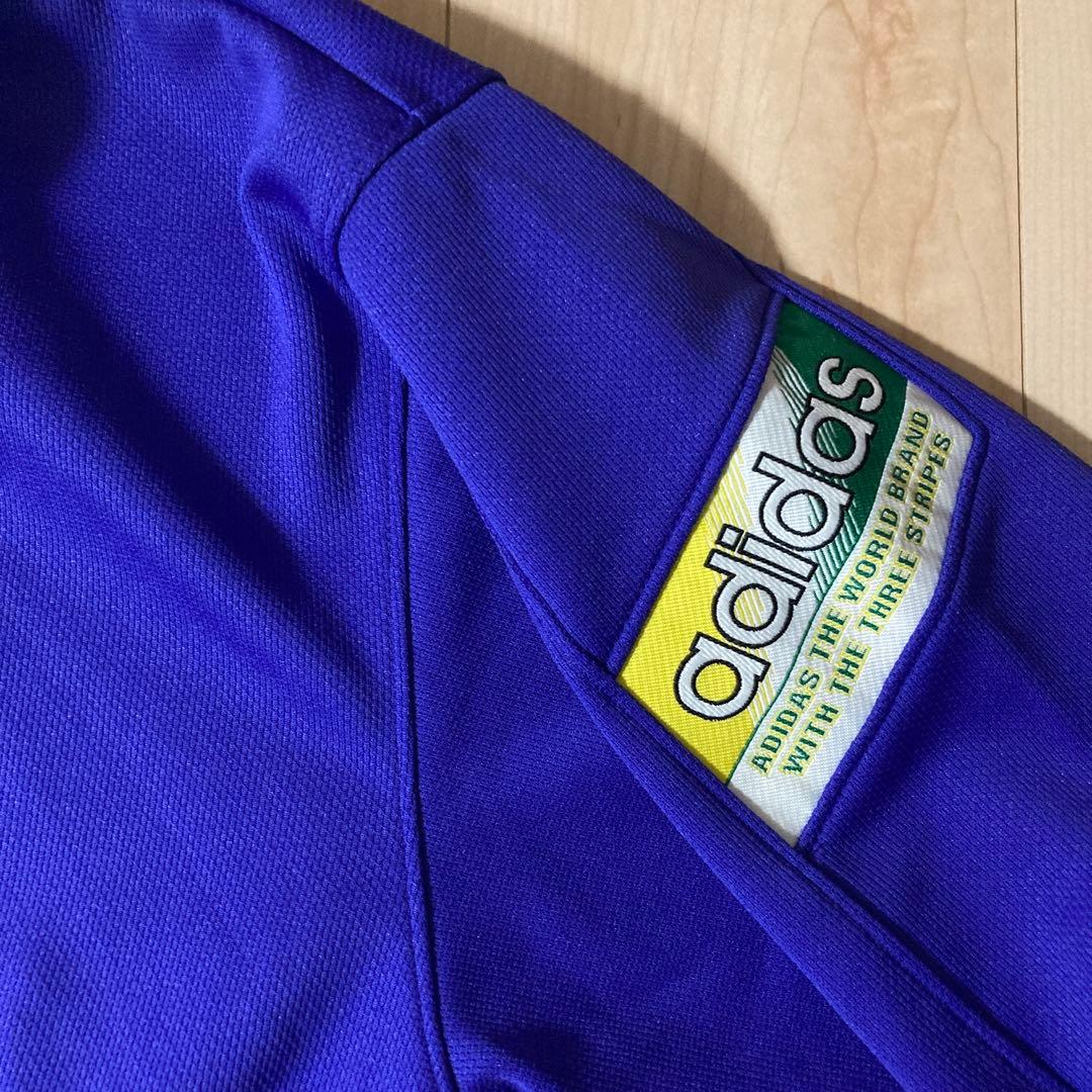 【90S old adidas】トレフォイル刺繍デサント製セットアップ売Mサイズ