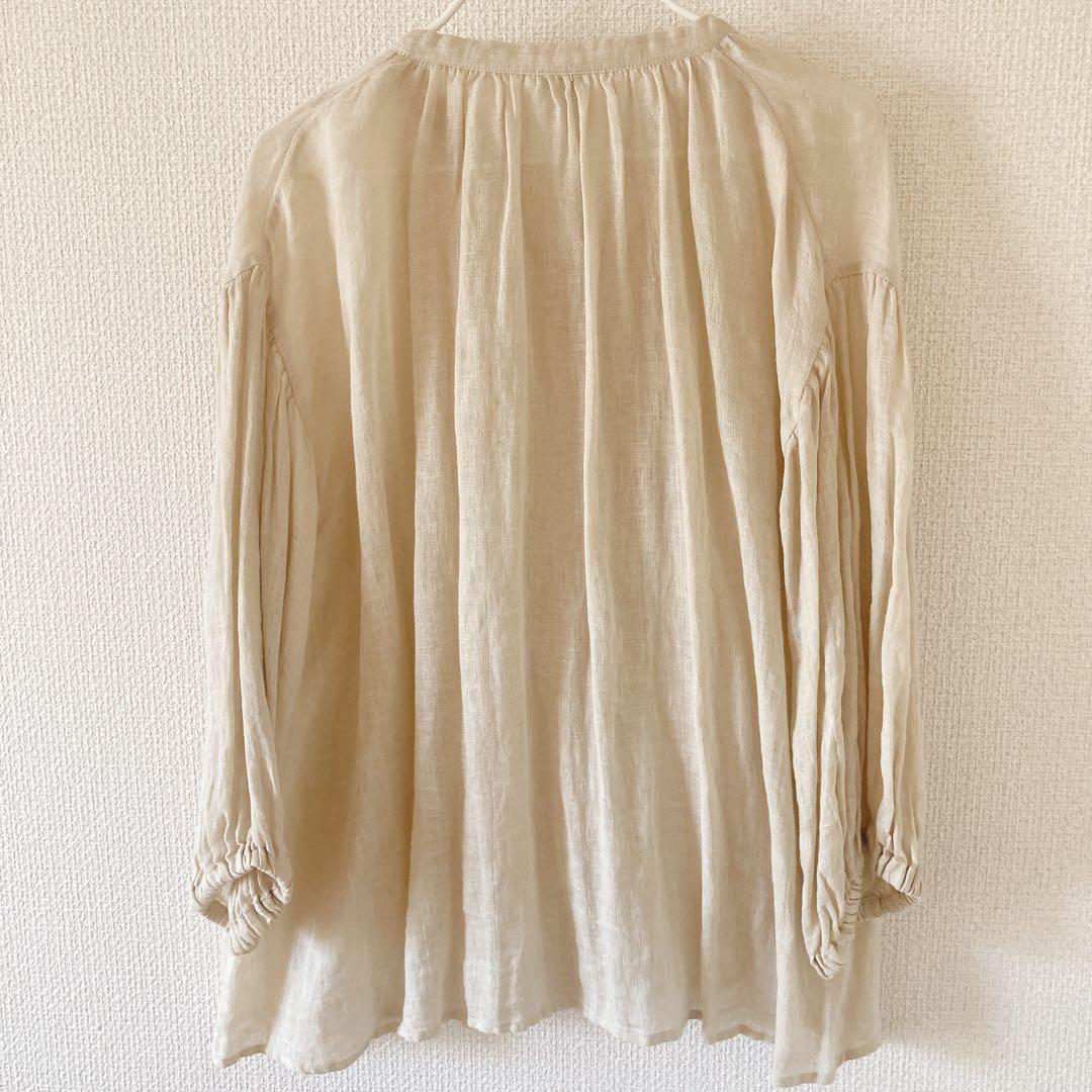 【未着用】定価２万円　LOISIR ロワズィール やわらかリネンシャツ