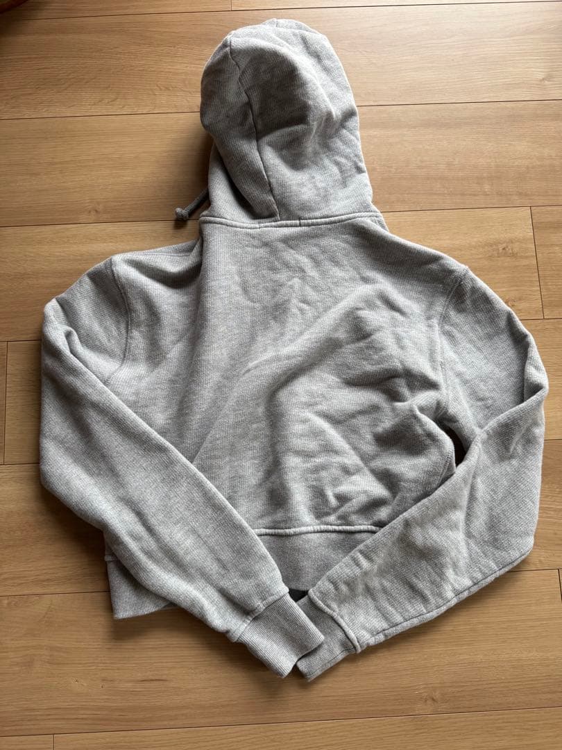 canal jean HARING裏毛コンパクトパーカー グレー
