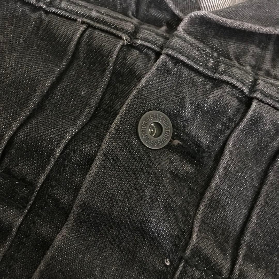 新品 Levi`s 1ST ブラックデニムジャケット 大戦モデル 復刻 レア S