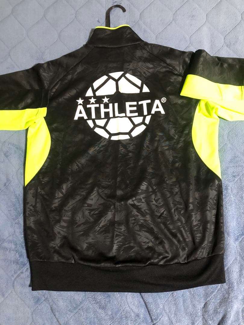 ATHLETA ジャージ 上下セット ブラック/イエロー　サイズＬ