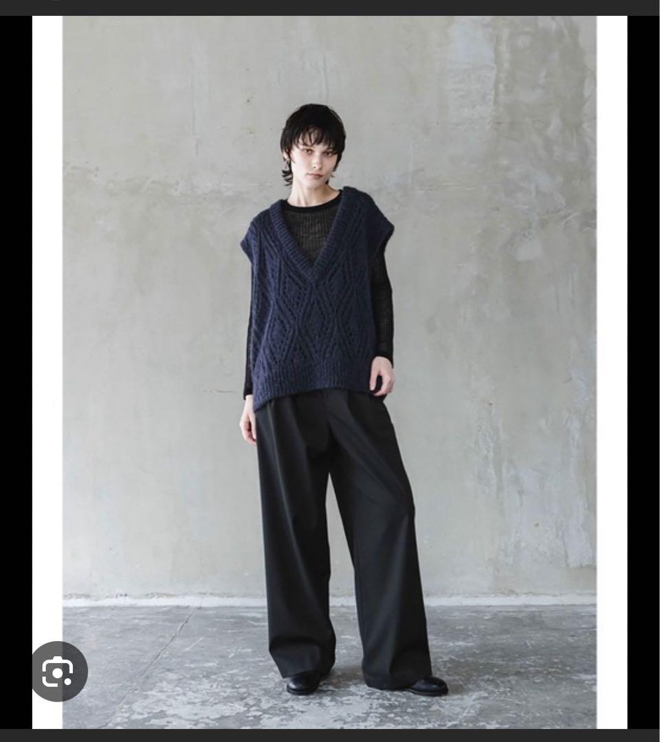 Enchainement アンシェヌマンネイビー ニットベスト