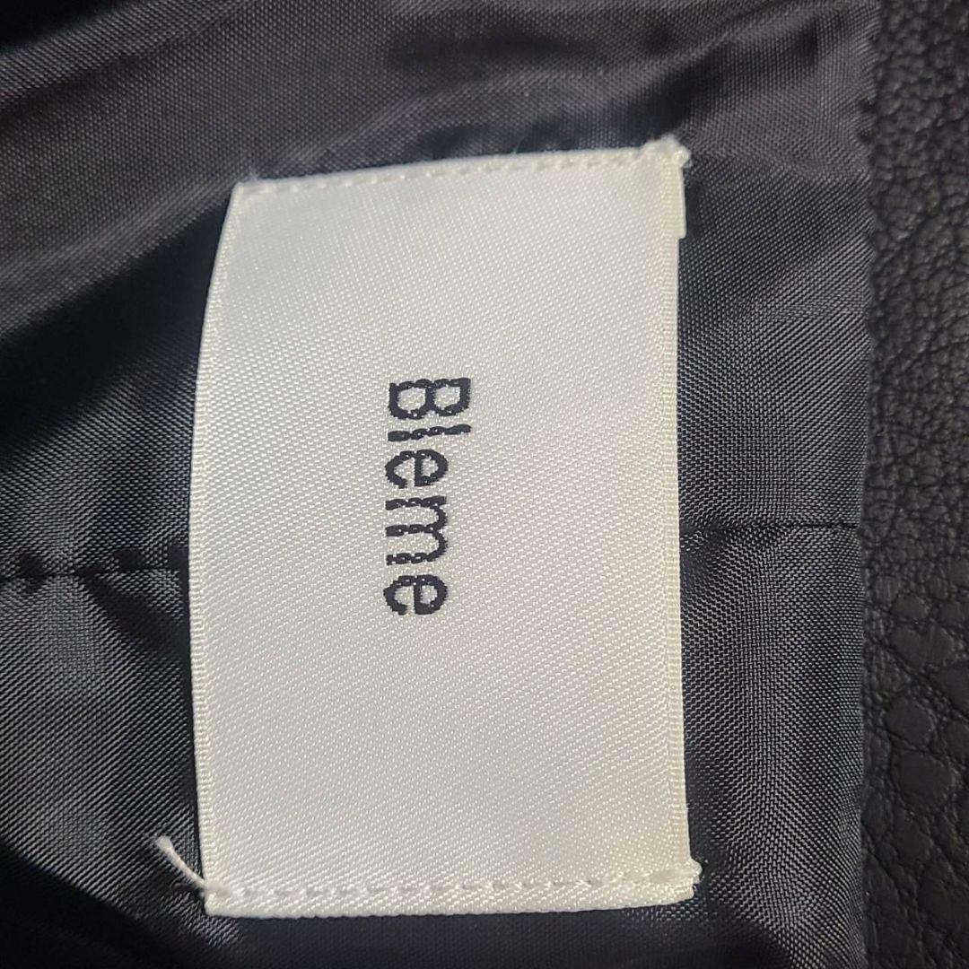 Bleme オーバーサイズ ヴィンテージライク シンセティックレザージャケット